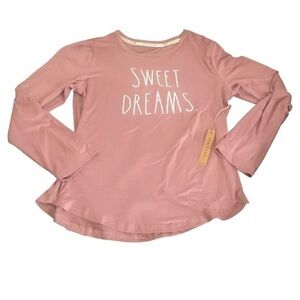 RAE DUNN SWEET DREAMS PINK LONG SLEEVE SLEEP SHIRT L